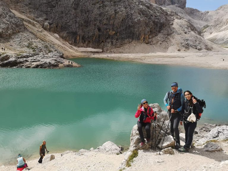 Escursione al passo e lago di Antermoia, dal rifugio Re Alberto I 3 Lago di Antermoia